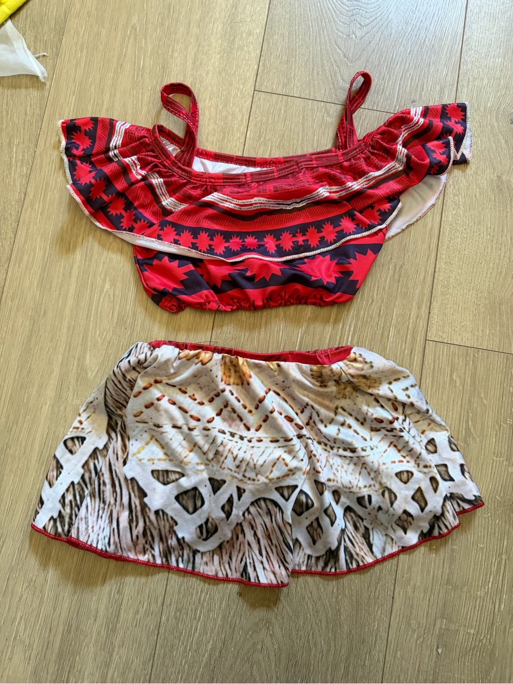 Moana inspired swimsuit set 2-3T